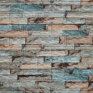 Barebeauty Wall Stickers Wallpaper PE Foam Brick Design DIY Decal (70 x 77 cm) 3D Frames PVC DIY Self Adhesive (White) (Multicolour)